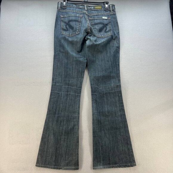 David Kahn Women's Nikki Flare Denim Jeans Size 27 (4) Medium Wash - Picture 8 of 15